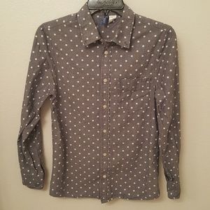 H&M Polka Dot Button Down Shirt